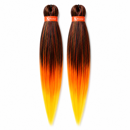 X-Pression Ultra Braid PRE-STRETCHED 2x46" sunset