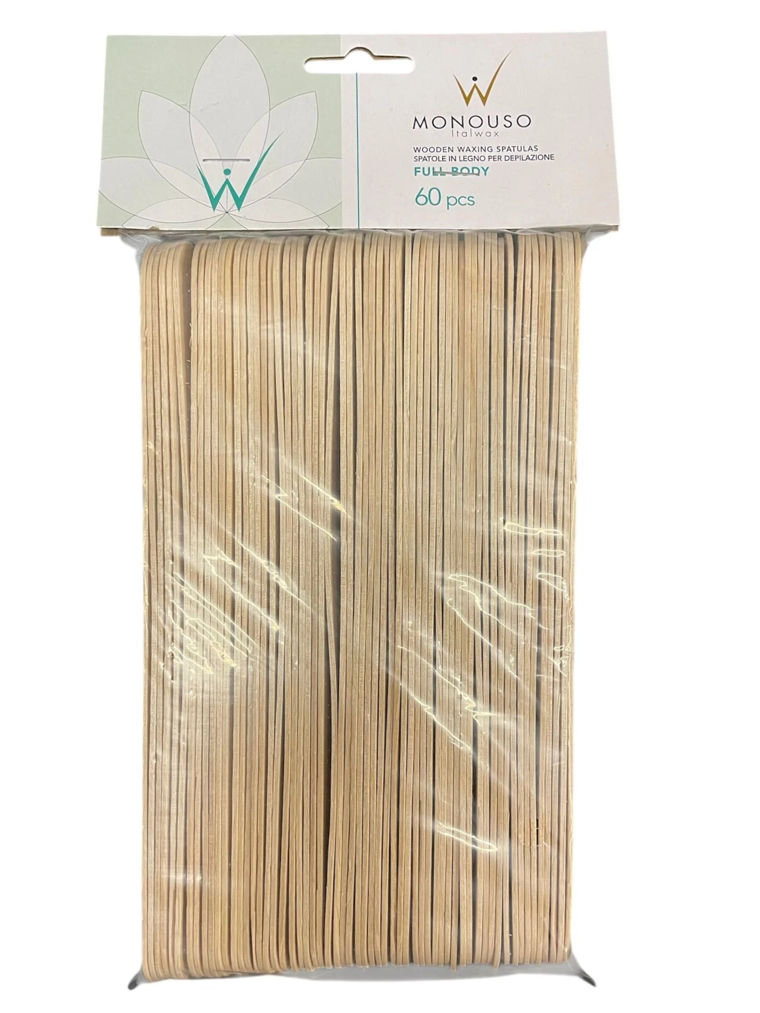 Monouso Disposable Accessories Wooden Wax Spatulas Full Body