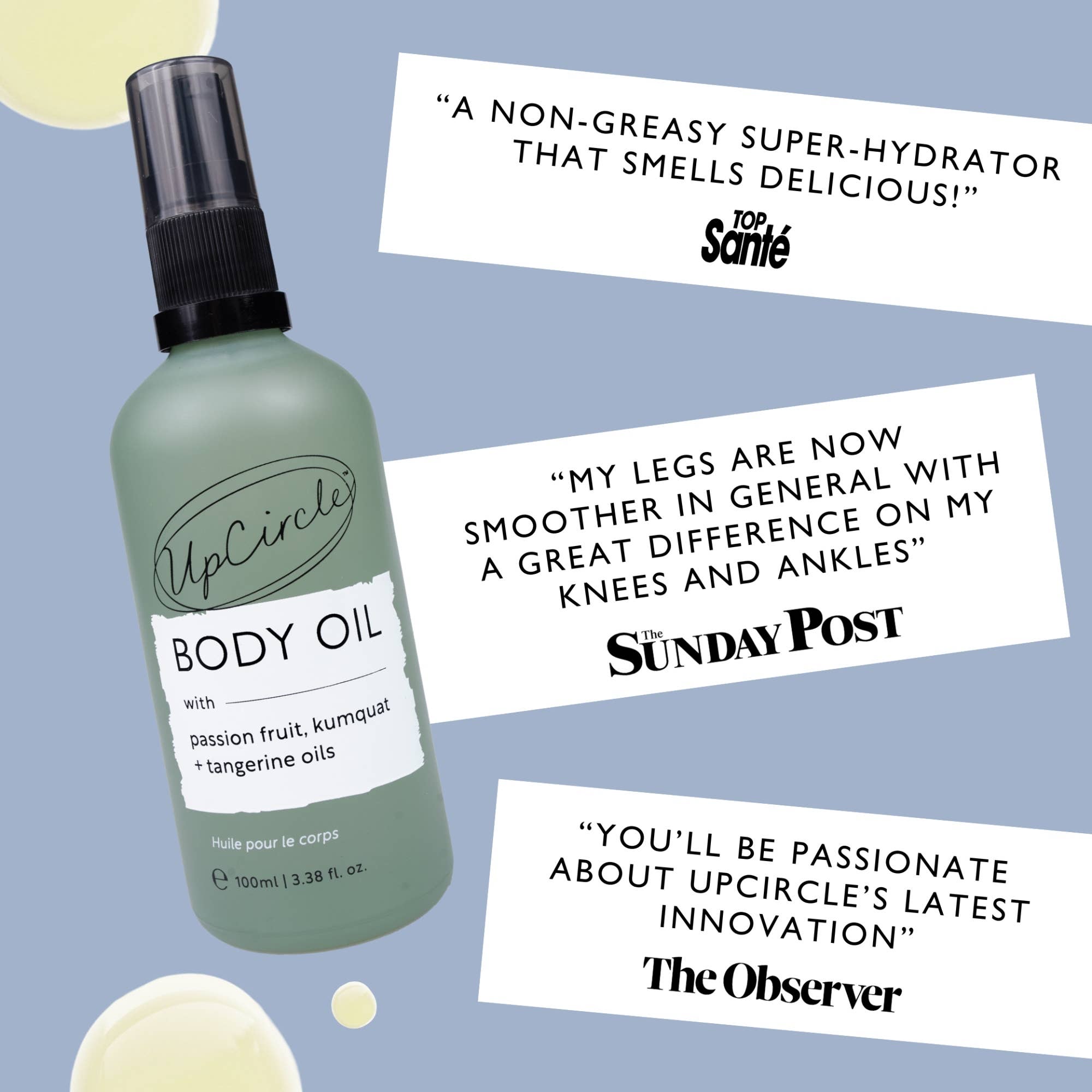 UpCircle Body Oil with Passion Fruit Oil 100ml