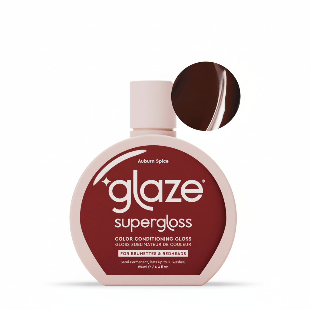Glaze Supergloss Auburn Spice - For Brunettes &amp; Redheads 190ml
