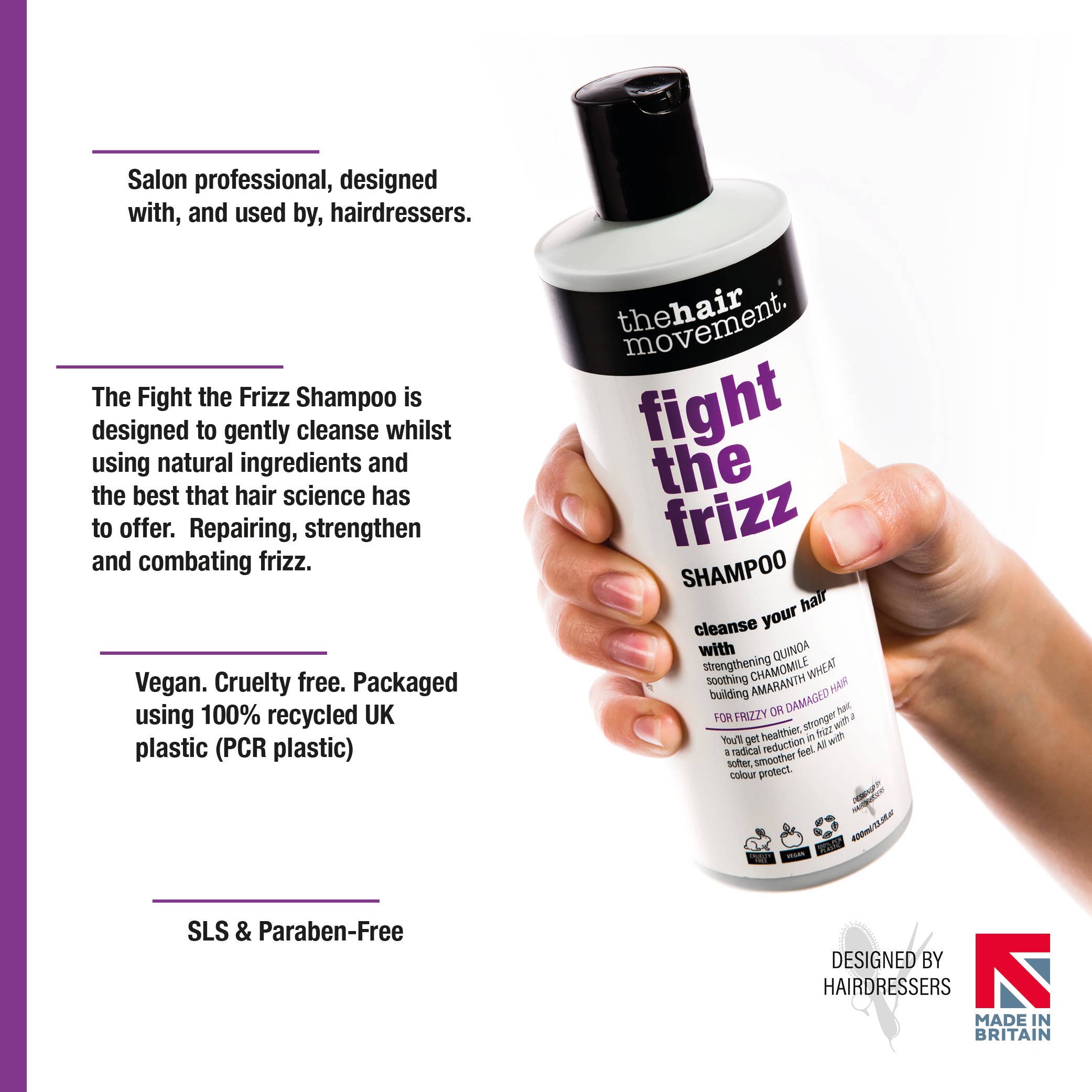 The Hair Movement Fight the Frizz Shampoo 400ml