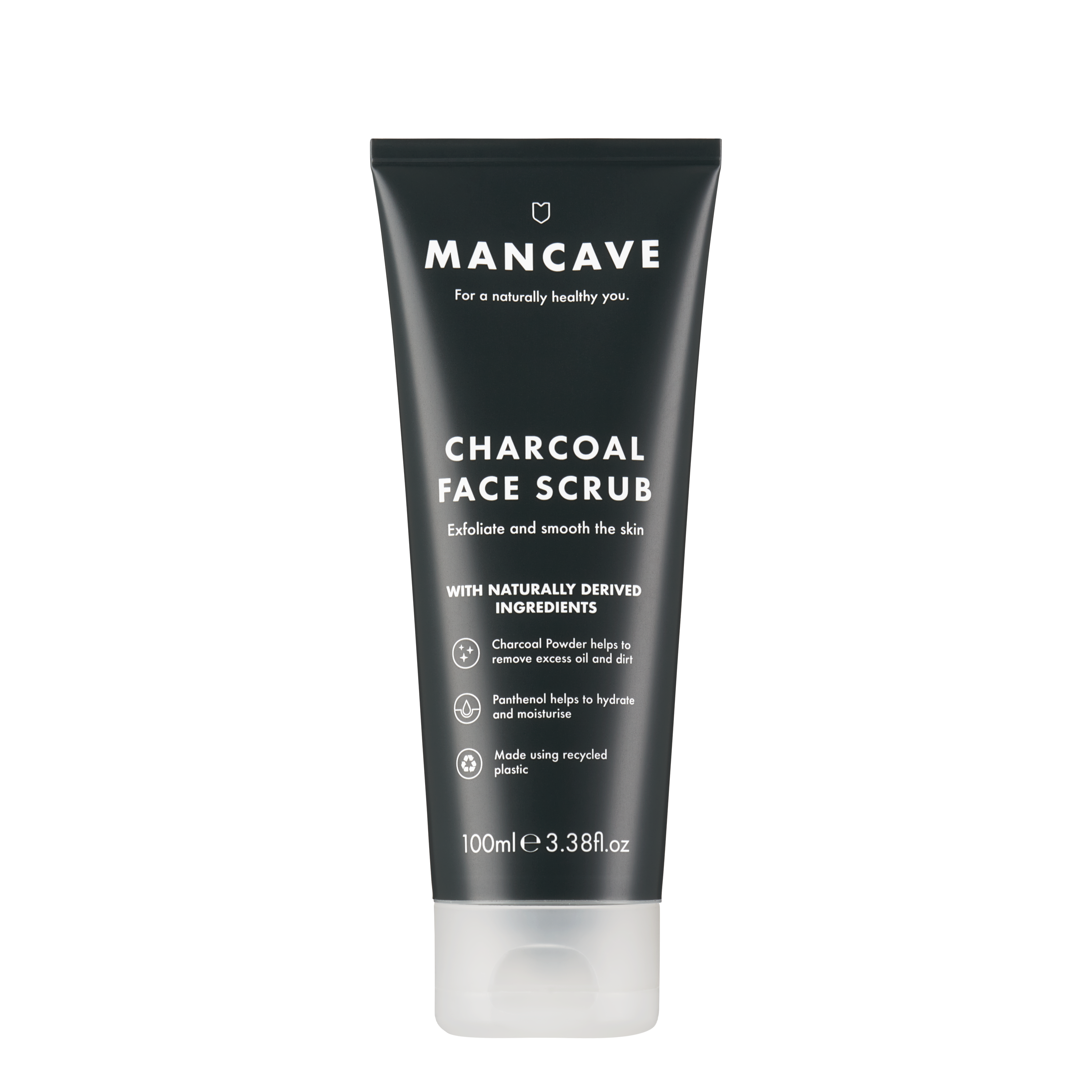 ManCave Charcoal Face Scrub 100ml