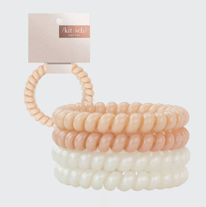 Kitsch Slick Hair Coils Large - Nude