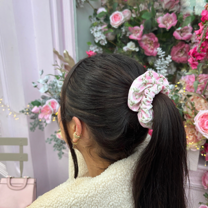 Coconut Lane Buy Me Roses Baby Pink Scrunchie