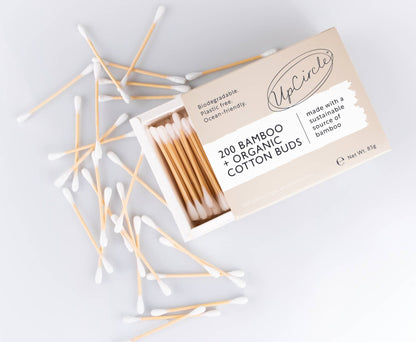 UpCircle Bamboo + Organic Cotton Buds 200pcs