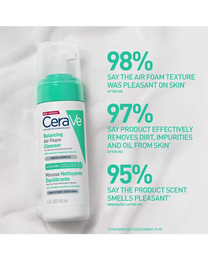CeraVe Balancing Air Foam Facial Cleanser 5oz