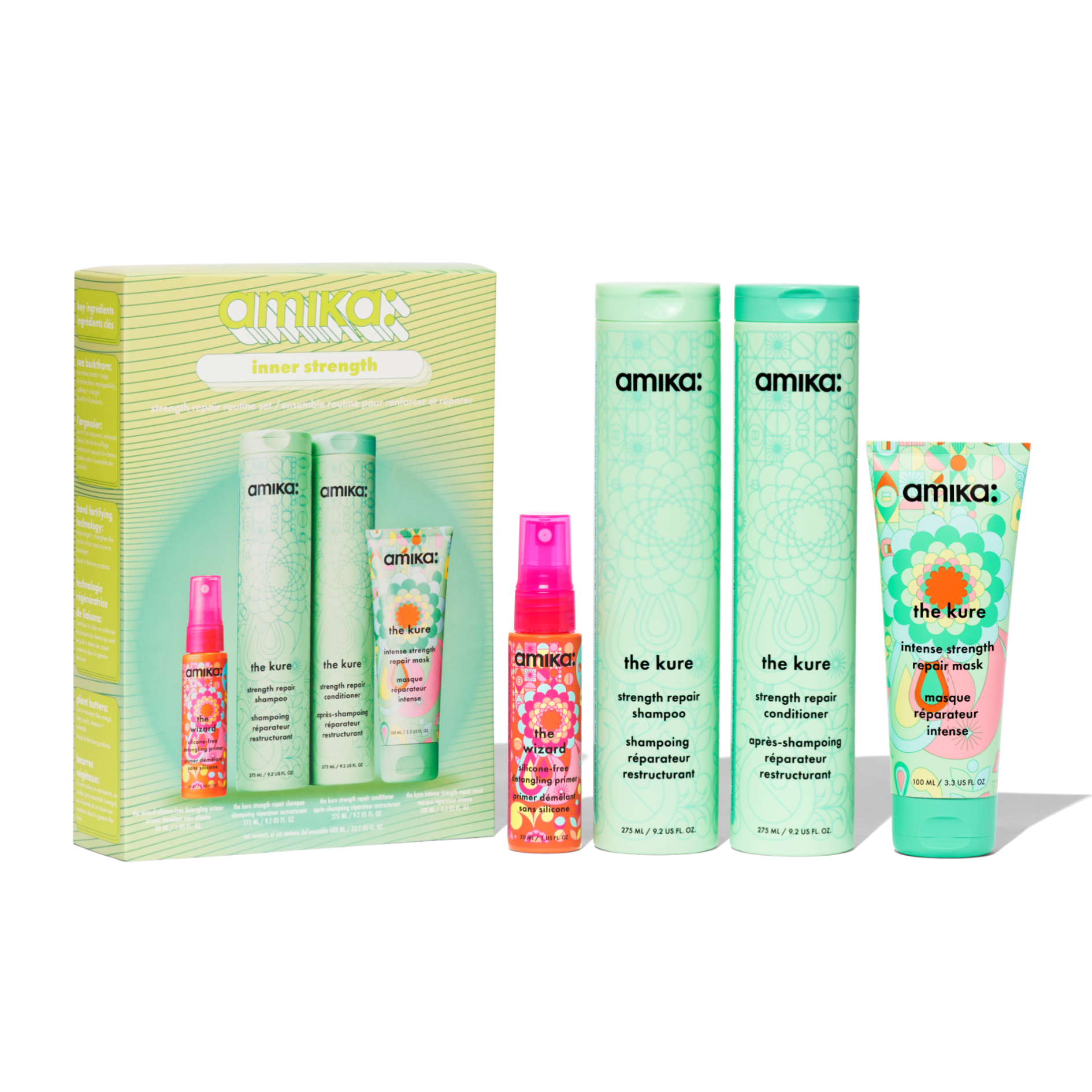 Amika Inner Strength Repair Routine Set - 4pc