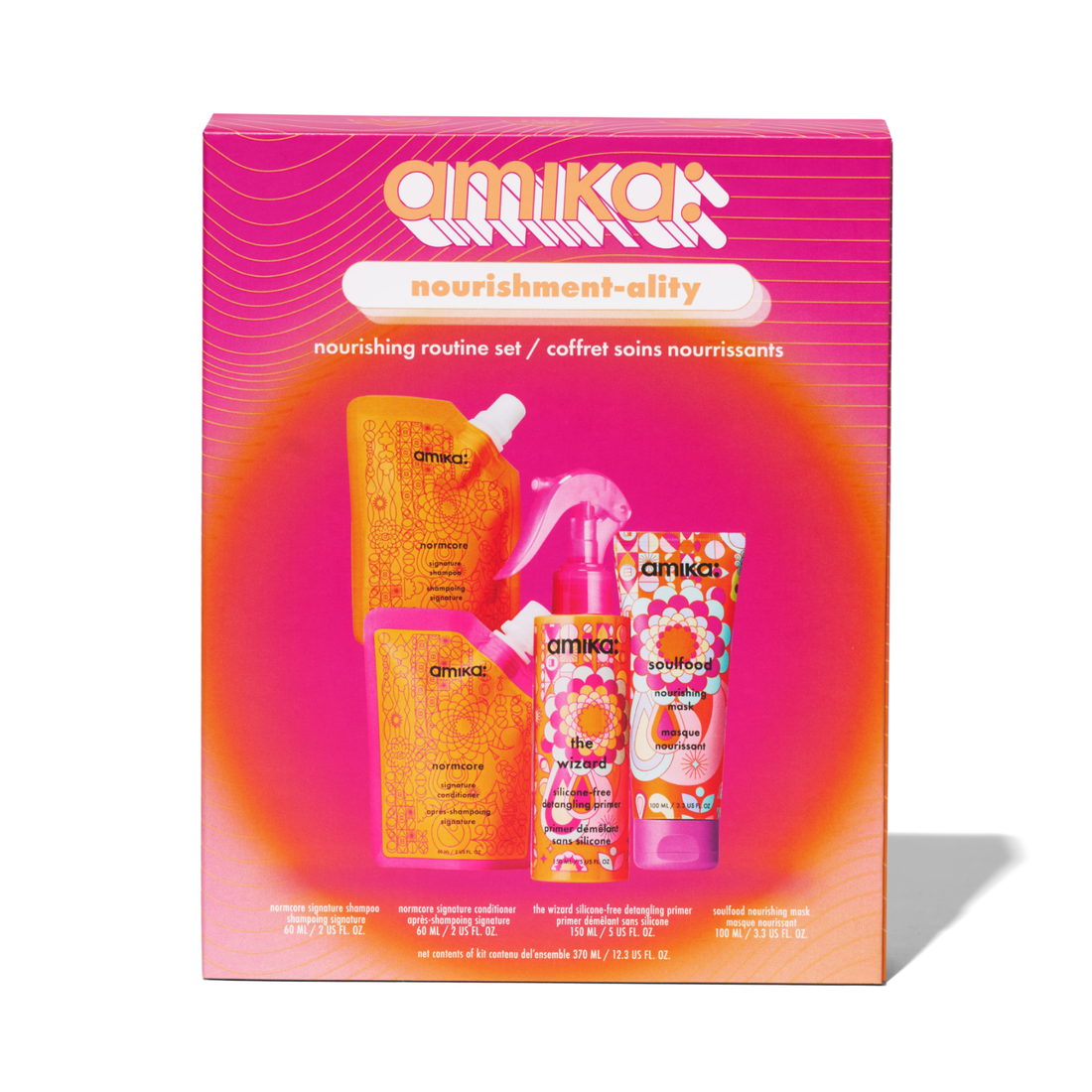 Amika Nourishment-ality Nourishing Routine Set - 4pc