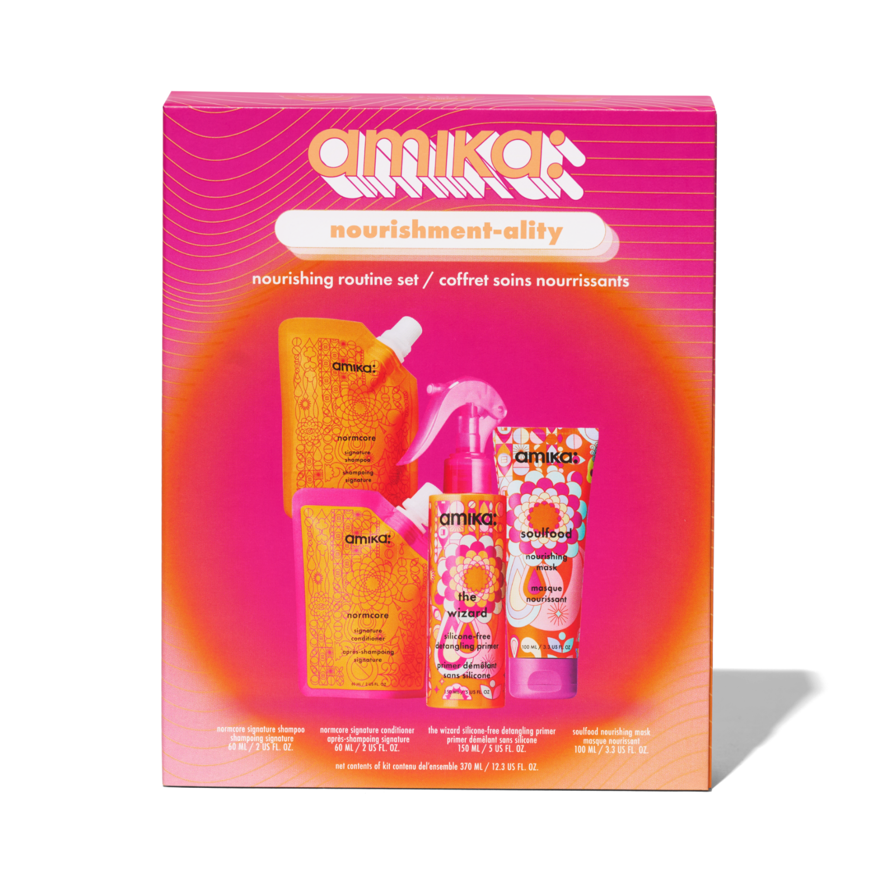 Amika Nourishment-ality Nourishing Routine Set - 4pc