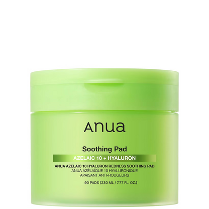 Anua Azelaic 10 Hyaluron Redness Soothing Pad - 90 pads (230ml)