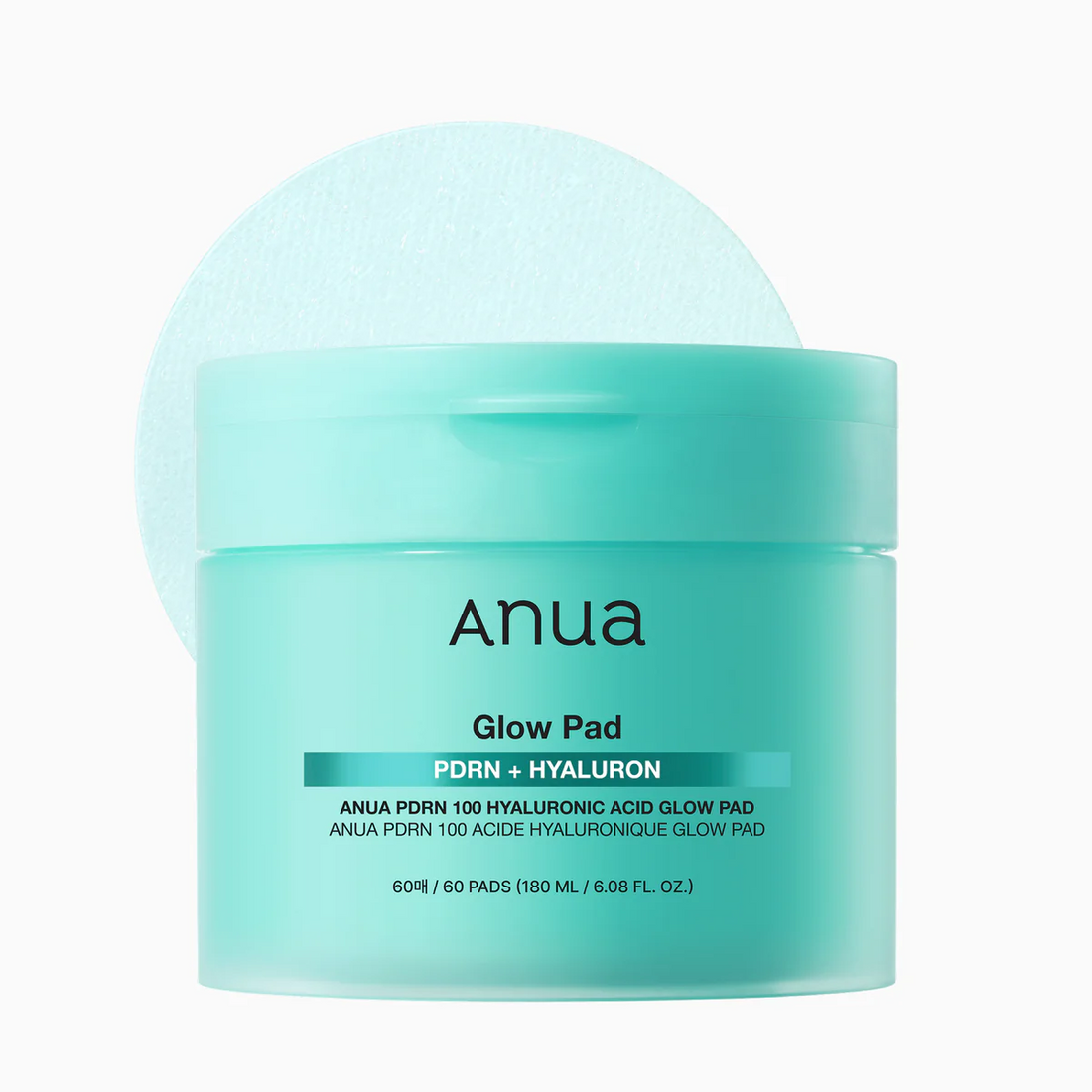 Anua PDRN 100 Hyaluronic Acid Glow Pad - 60 pads (180ml)