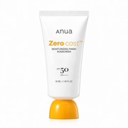 anua zero-cast moisturising finish sunscreen spf 50 pa++++ 50ml on white background