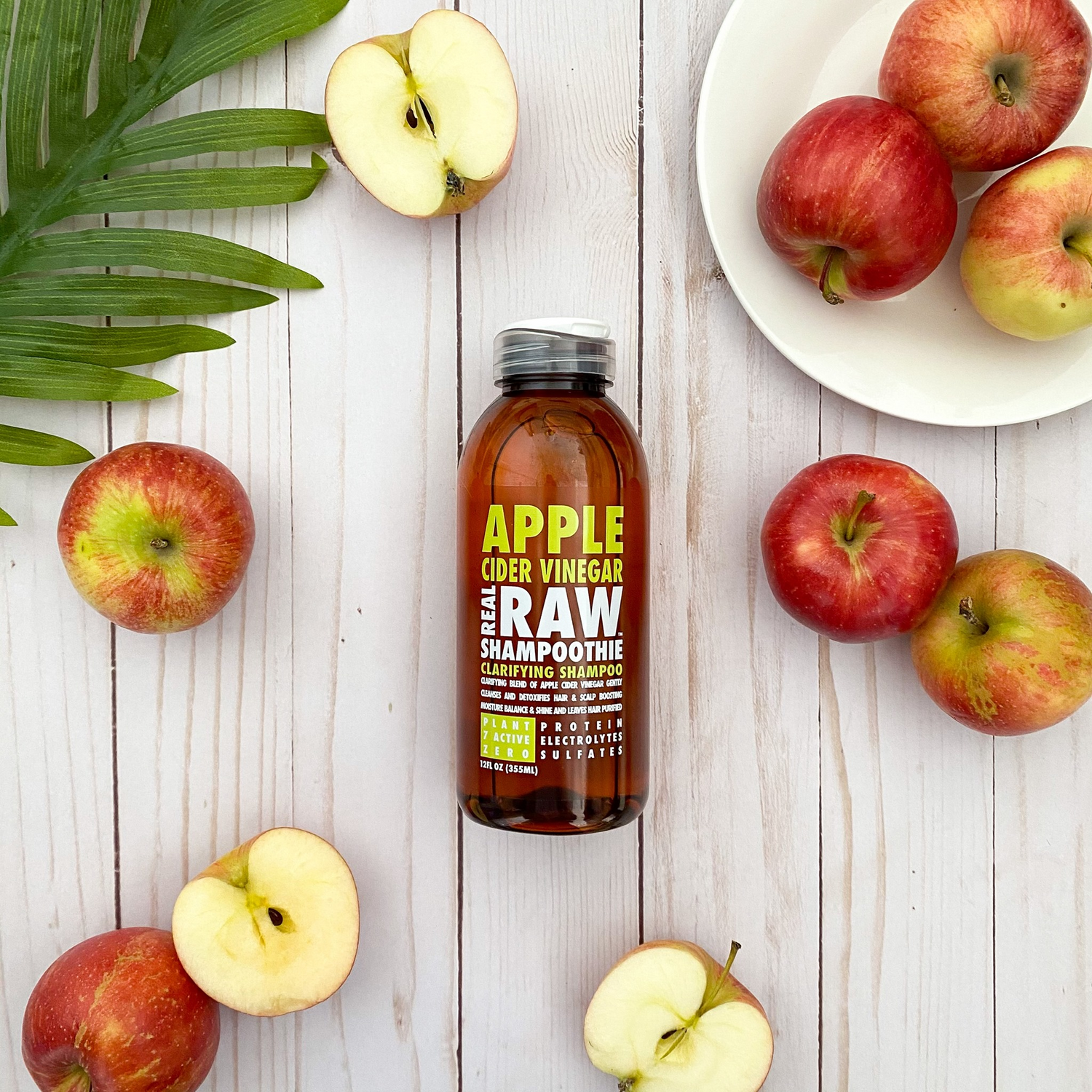 Real Raw Shampoothie Apple Cider Vinegar Clarifying Shampoo 12oz