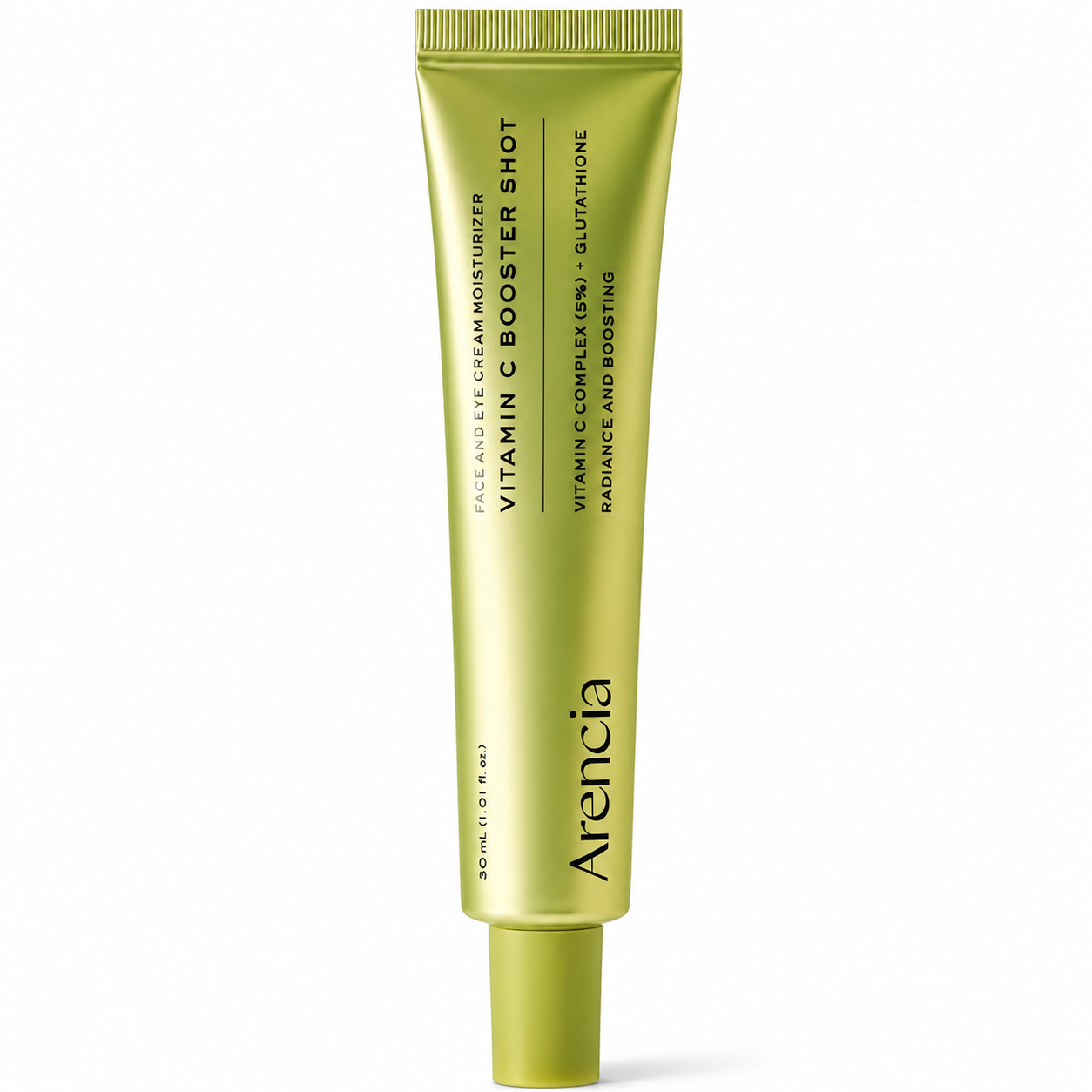 arencia vitamin c booster shot face and eye cream moisturiser 30ml on a white background