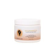 Jar of Bounce Curl Avocado & Rose Oil Clump & Define Cream on a white background