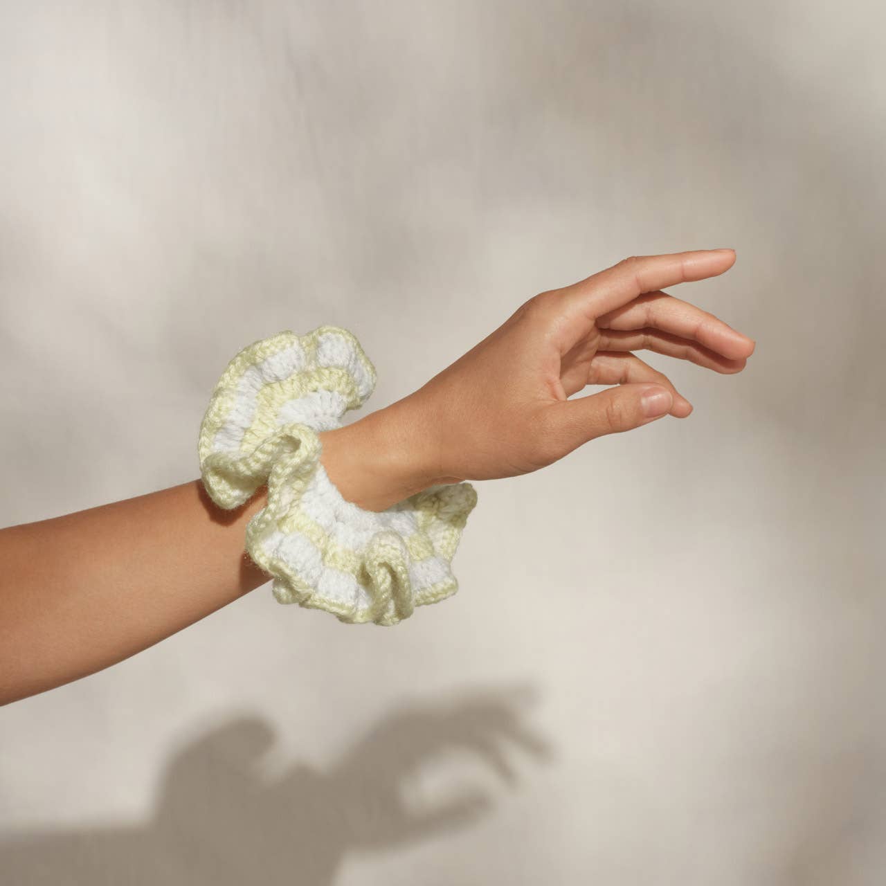 Kitsch Crochet Scrunchie -  Butter Yellow