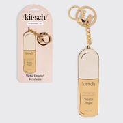 Kitsch Metal Enamel Keychain - Warm Sugar