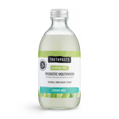 Truthpaste Fluoride Free Probiotic Mouthwash Strong Mint 300ml