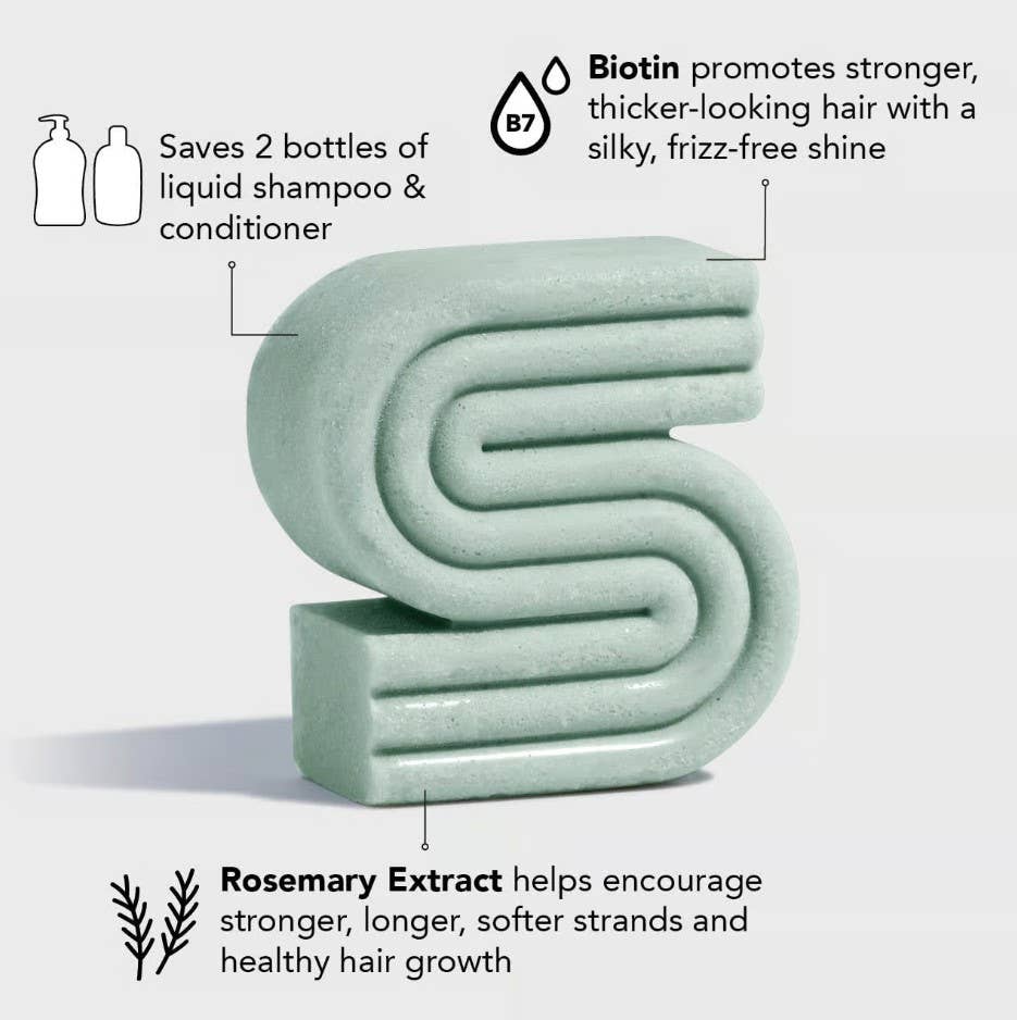 Kitsch Rosemary & Biotin Volumizing Solid Shampoo Bar 3.2oz
