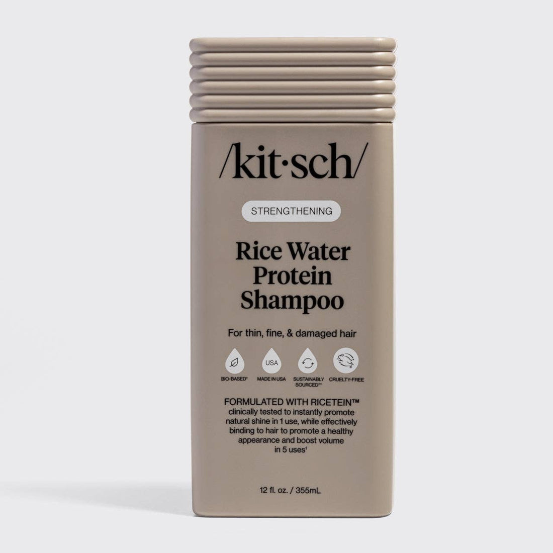Kitsch Rice Water Protein Shampoo bottle on a white background