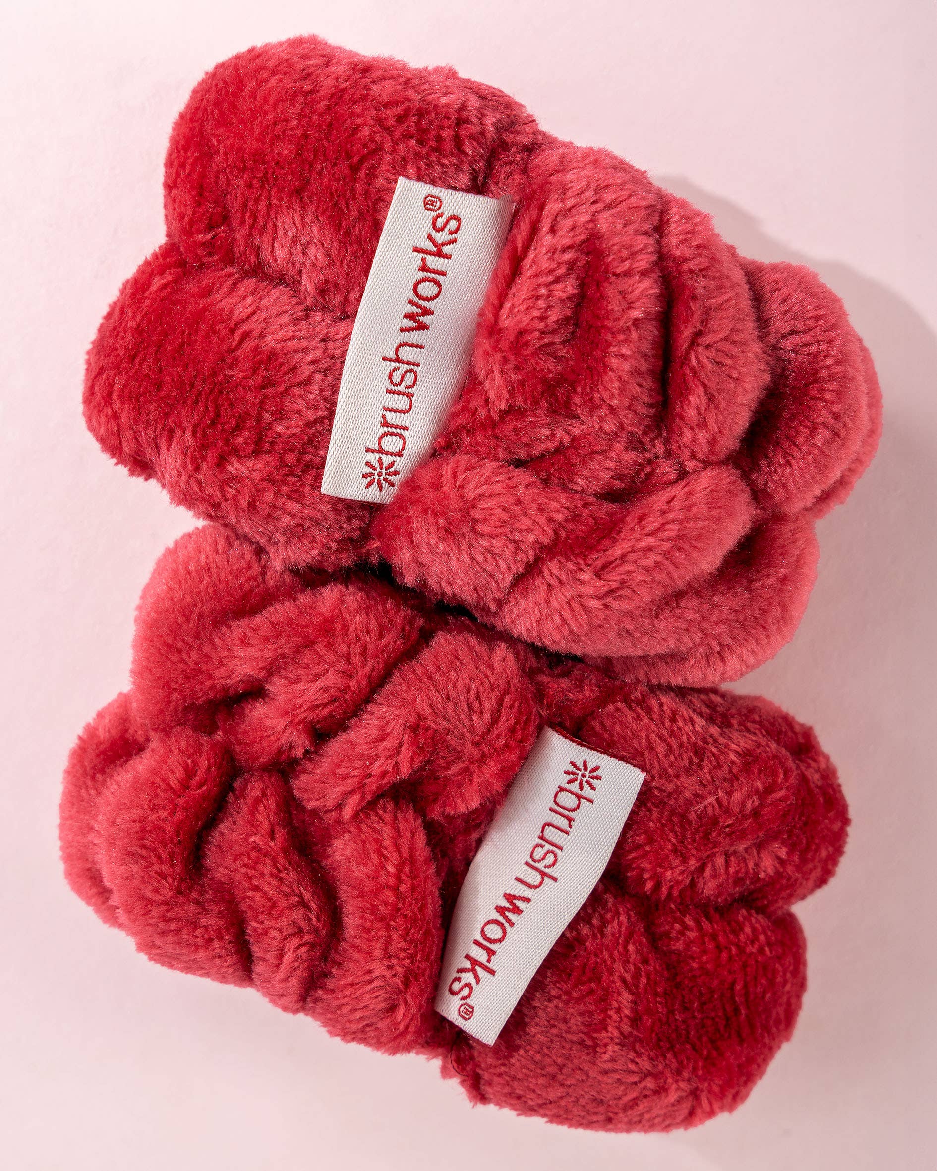 Brushworks Limited Edition Microfibre Wrist Wash Bands (Red)