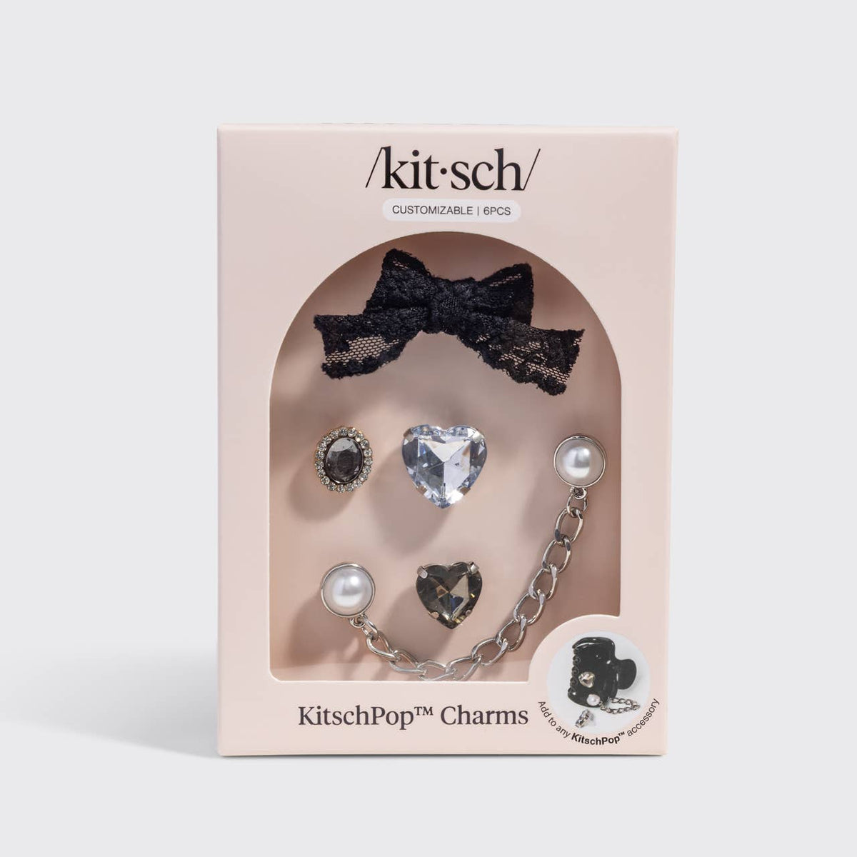 KitschPop™️ Charms 6pc Set - Vintage Black