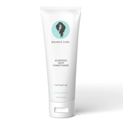 Bounce Curl Ayurvedic Deep Conditioner – a protein-free, ultra-nourishing hair treatment made with Indian herbs like amla, shikakai, and bhringraj. Designed for wavy, curly, and coily hair of all textures. Enhances softness, shine, and manageability while reducing frizz. Comes in a sleek jar with clean, minimal branding.