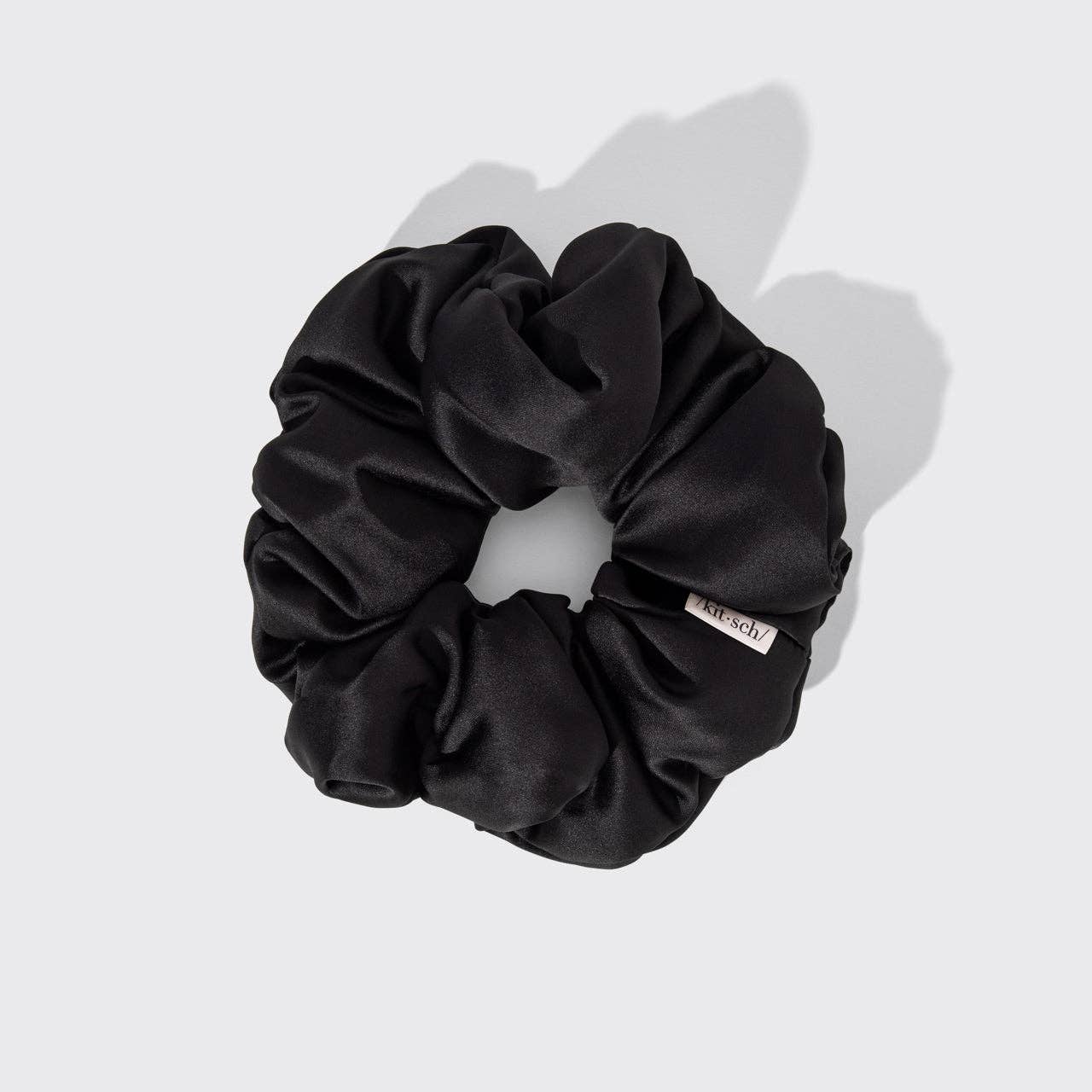Kitsch Pillow Scrunchies® in Satin 4pc - Black