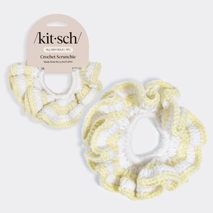 Kitsch Crochet Scrunchie -  Butter Yellow