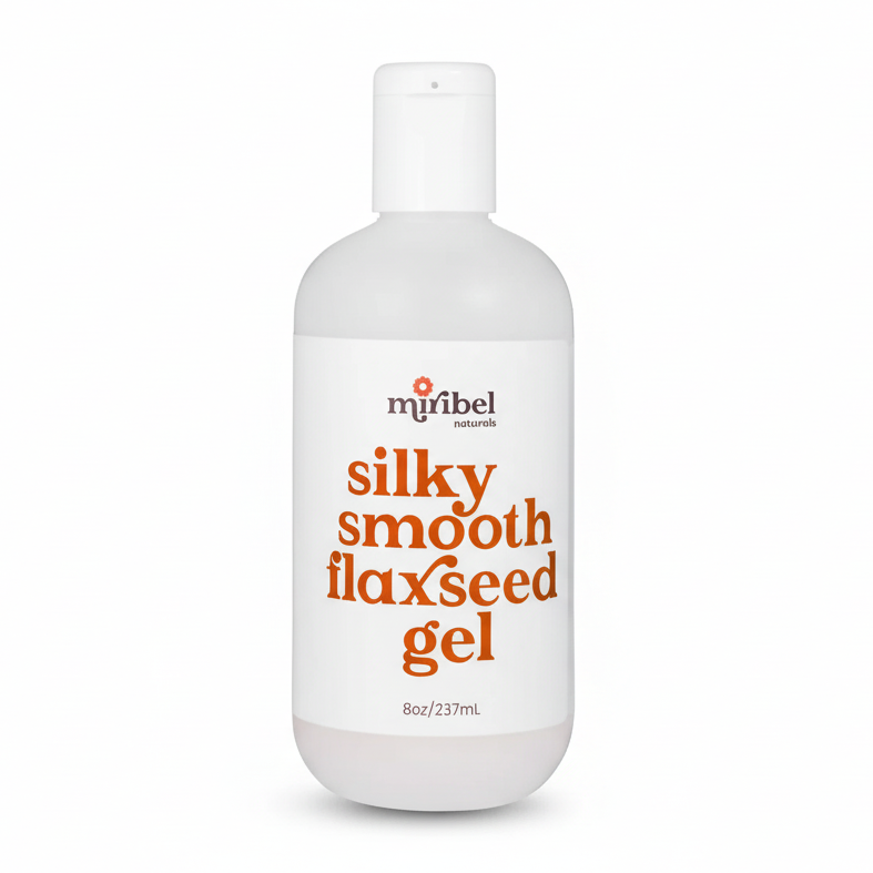 A bottle of Miribel Naturals Silky Smooth Flaxseed Gel 