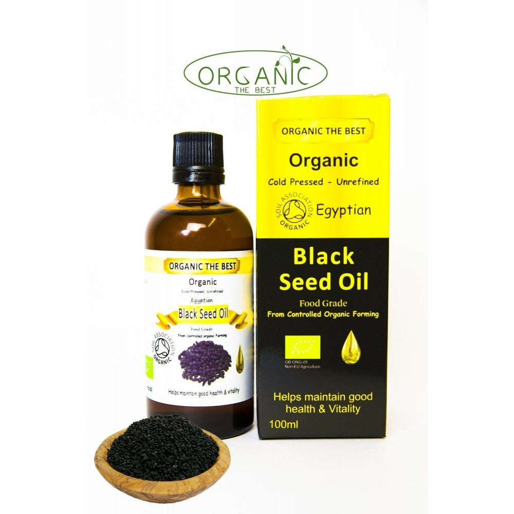 Organic The Best Organic Egyptian Black Seed Oil Cold Pressed Unrefined, Certified Nigella 100 ml