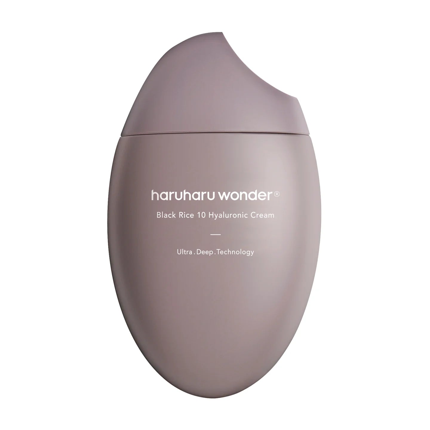 Cosmetic cream container with 'haruharu wonder' branding on a white background