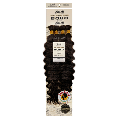 Rush 100% Virgin Brazilian Boho Braids Deep Wave Bulk 19"-21"