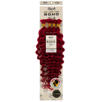 Rush 100% Virgin Brazilian Boho Braids Deep Wave Bulk 19"-21"