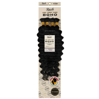 Rush 100% Virgin Brazilian Boho Braids Deep Wave Bulk 19"-21"
