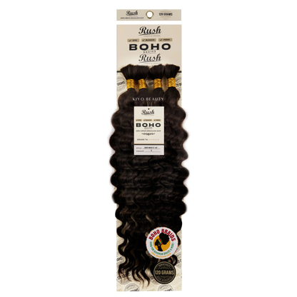 Rush 100% Virgin Brazilian Boho Braids Deep Wave Bulk 21-23&