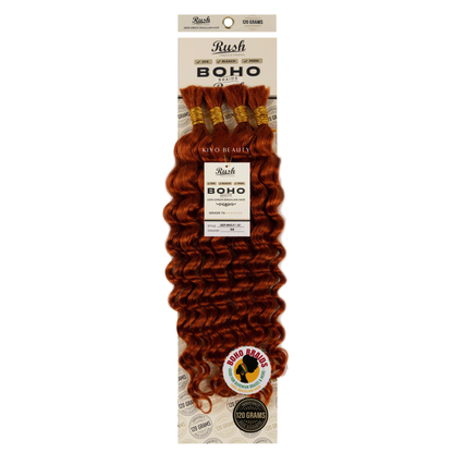 Rush 100% Virgin Brazilian Boho Braids Deep Wave Bulk 21-23&