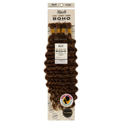 Rush 100% Virgin Brazilian Boho Braids Deep Wave Bulk 21-23&
