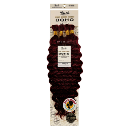 Rush 100% Virgin Brazilian Boho Braids Deep Wave Bulk 21-23&