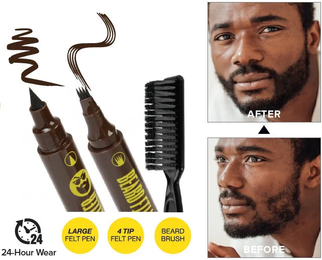Tyche Dual Ended Beard Filler Pen &amp; Brush