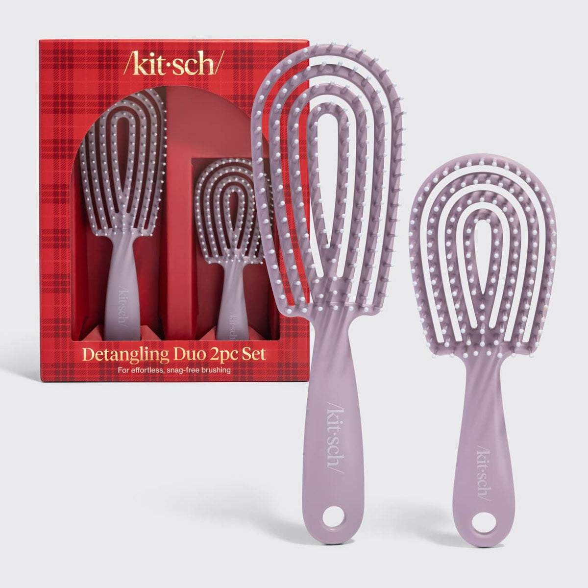 Kitsch Detangling Duo 2pc Set - Soft Violet