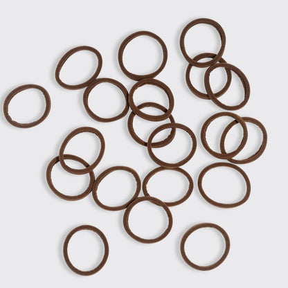 Kitsch Seamless Hair Elastics 20pc Set - Chocolate
