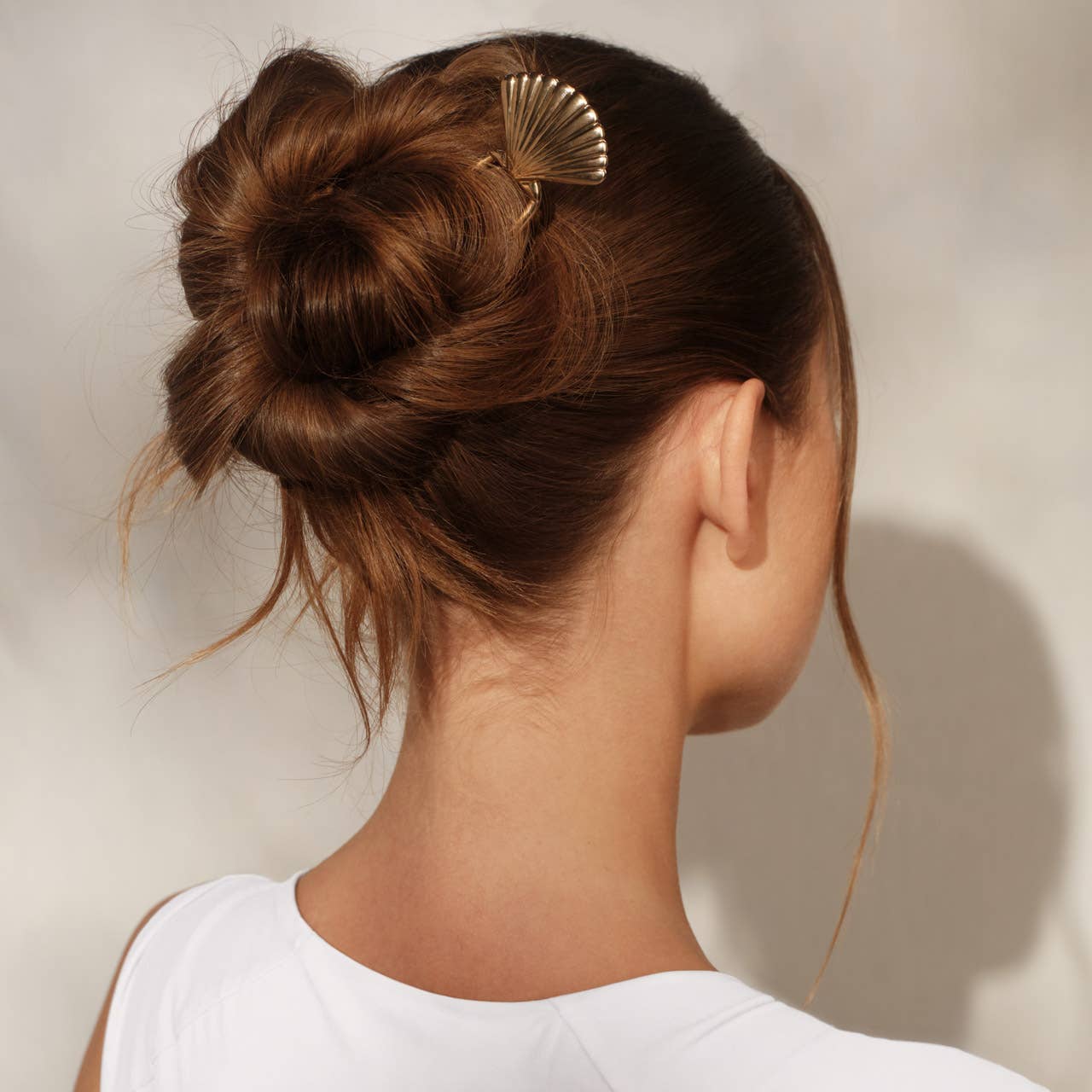 Kitsch Metal Clam Shell French Hair Pin - Gold