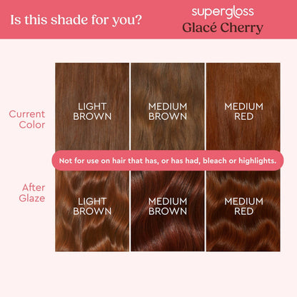 Glaze Supergloss Glacé Cherry - For Brunettes &amp; Redheads 190ml