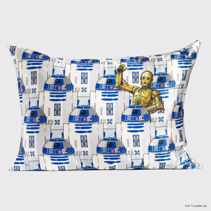 Star Wars™ &amp; Kitsch Satin Pillowcase in R2-D2 &amp; C-3PO