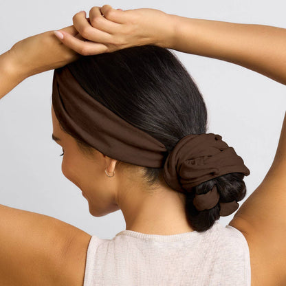 Set &amp; Flow Heatless Curling Headband - Chocolate Brown