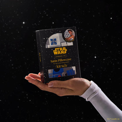 Star Wars™ &amp; Kitsch Satin Pillowcase in R2-D2 &amp; C-3PO