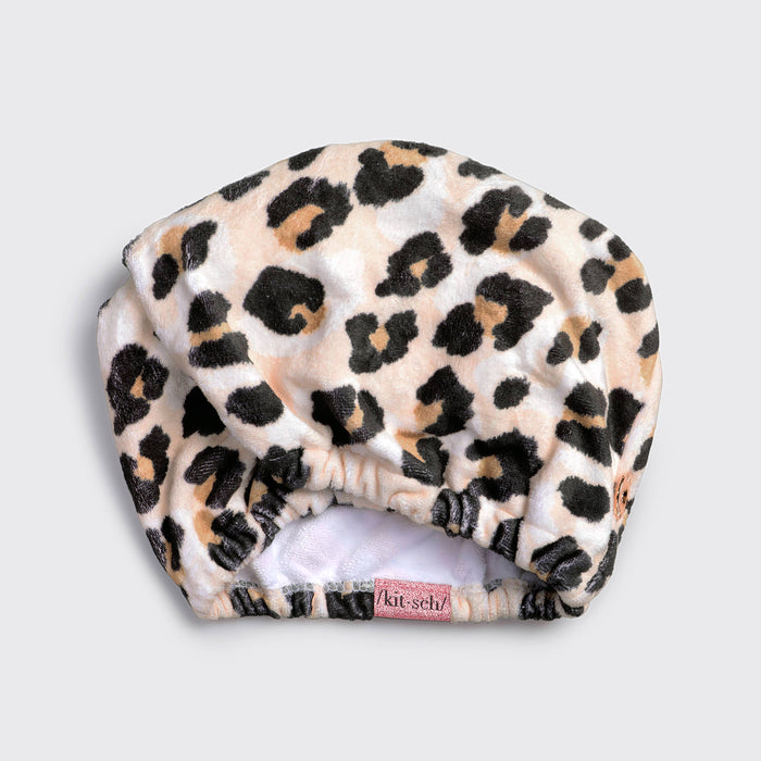 Kitsch Quick Dry Hair Towel - Leopard