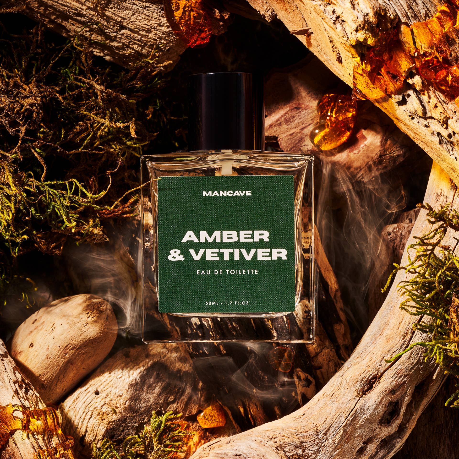 ManCave Amber &amp; Vetiver Shower Gel + Fragrance Set - 2pc