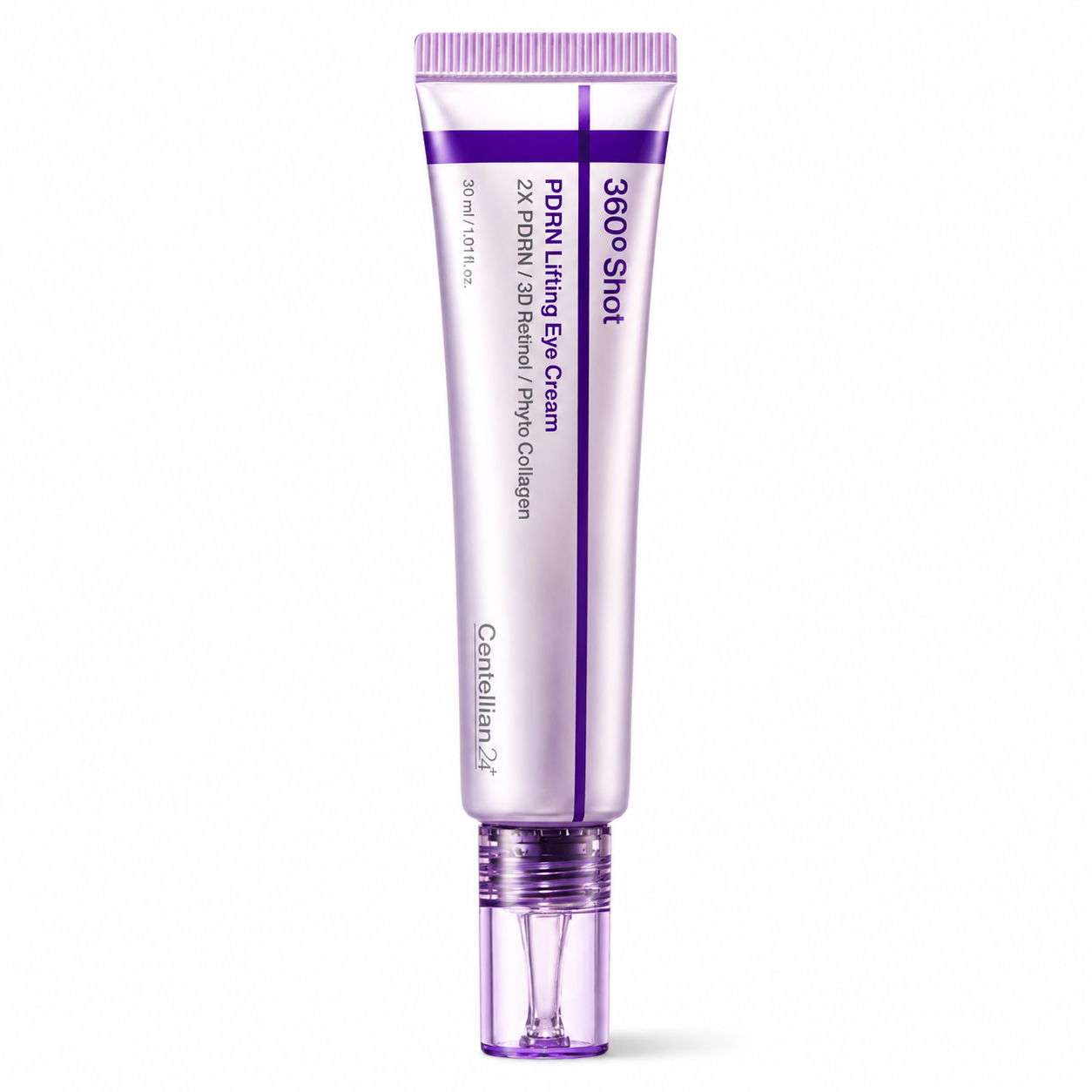centellian24 360° shot pdrn lifting eye cream with retinol and phyto collagen on white background